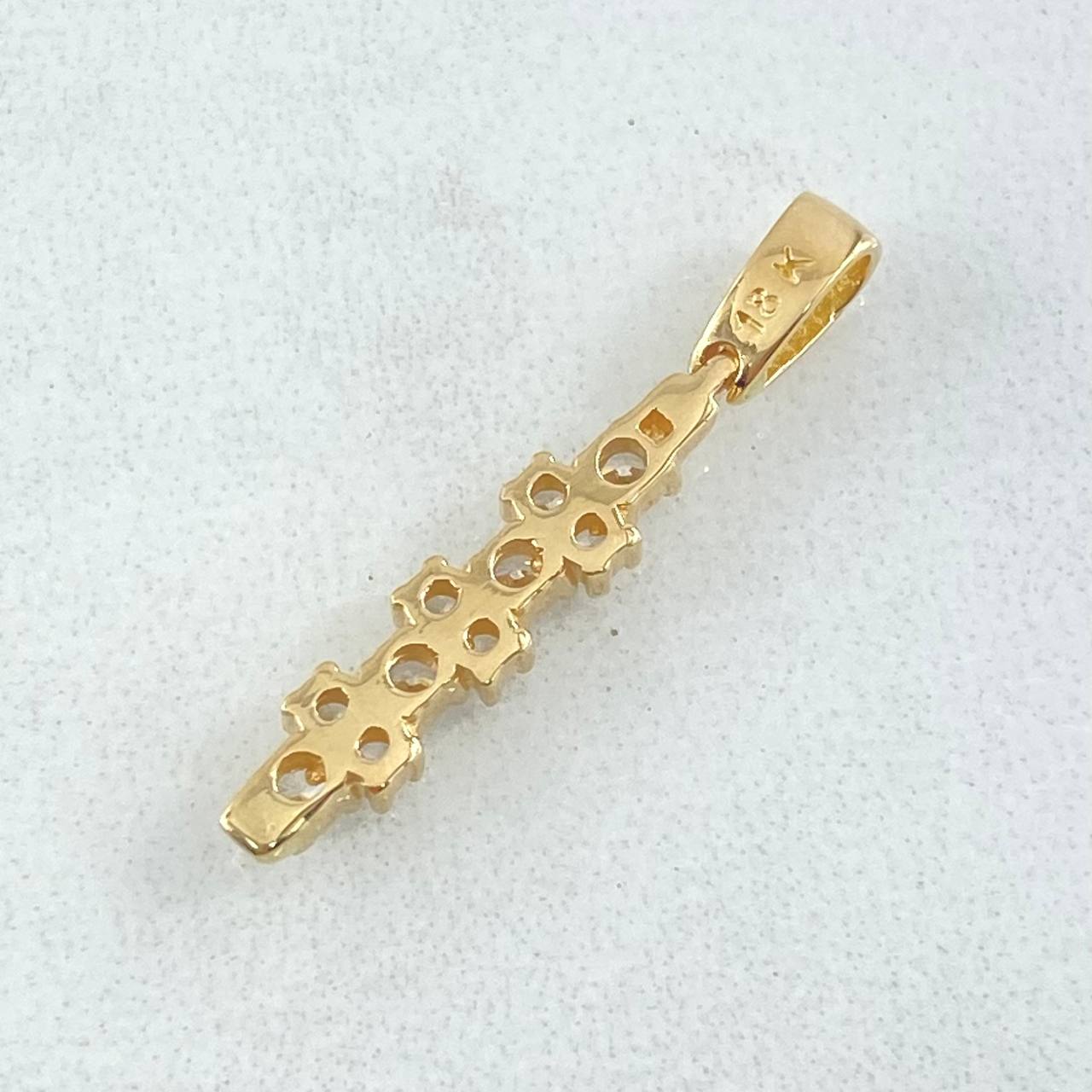 Pendant Rayuela Line 1.25gr / 2.5cm / Special Pearl 18K Gold