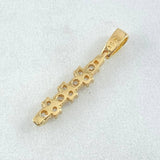 Pendant Rayuela Line 1.25gr / 2.5cm / Special Pearl 18K Gold