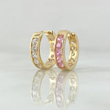 Candongas Doble Faz Tupido 3.35gr / 1.5cm / Nac.Esp. Oro 18K