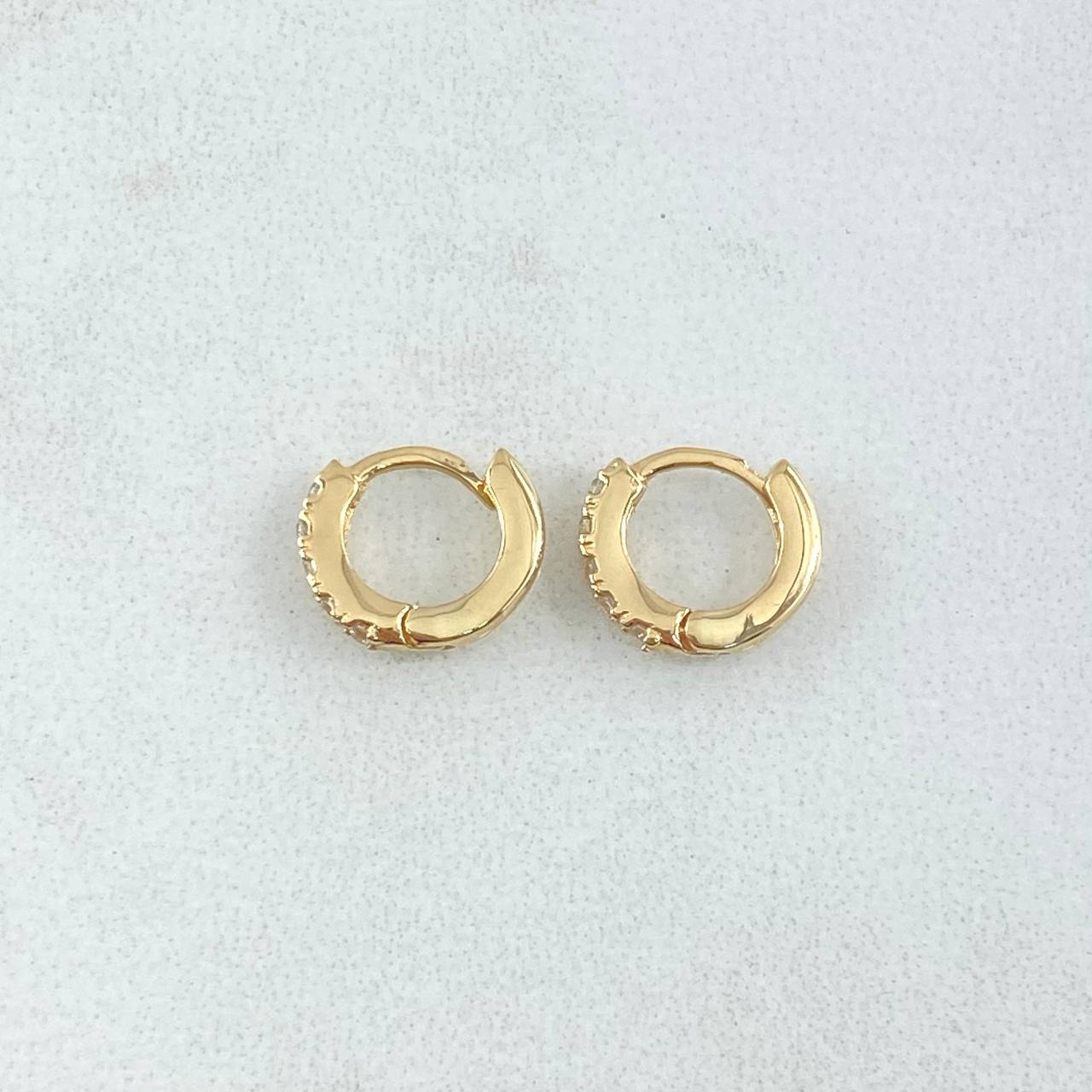 Hoop Earrings Tinny 1.05gr / 0.3in / Special Pearl 18K Gold