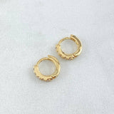 Hoop Earrings Tinny 1.05gr / 0.3in / Special Pearl 18K Gold