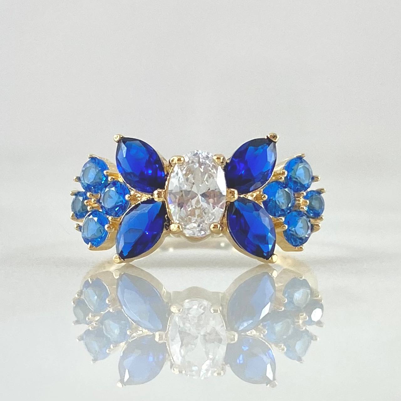 Anillo Flores Victorianas 2.45gr / T5 1/4 / Nac.Esp. Oro 18K