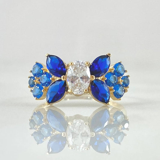 Anillo Flores Victorianas 2.45gr / T5 1/4 / Nac.Esp. Oro 18K