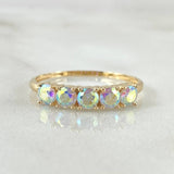 Anillo Linea Tupida 2.2gr / T7 1/4 / Nac.Esp. Oro 18K