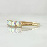 Anillo Linea Tupida 2.2gr / T7 1/4 / Nac.Esp. Oro 18K