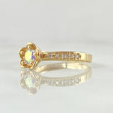 Anillo Flor Tornasol 2.7gr / T7 / Nac.Esp. Oro 18K