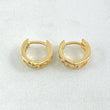 Hoop Earrings Track 1.85gr / 1cm / Special Pearl 18K Gold ©