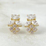 Topos Flor de Muerdago 2.55gr / 1/2 in / Oro Amarillo Nac.Esp. 18K !