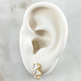 Topos Flor de Muerdago 2.55gr / 1/2 in / Oro Amarillo Nac.Esp. 18K !