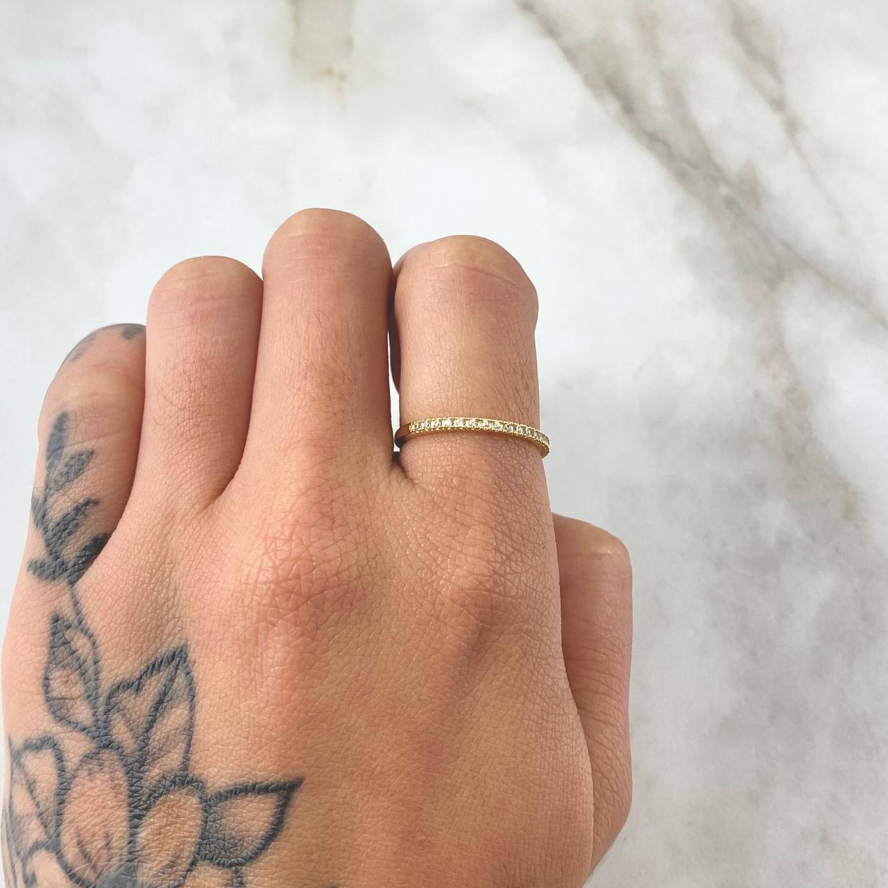 Anillo Media Churumbela 1.05g / T6 1/4 Oro Amarillo 18K