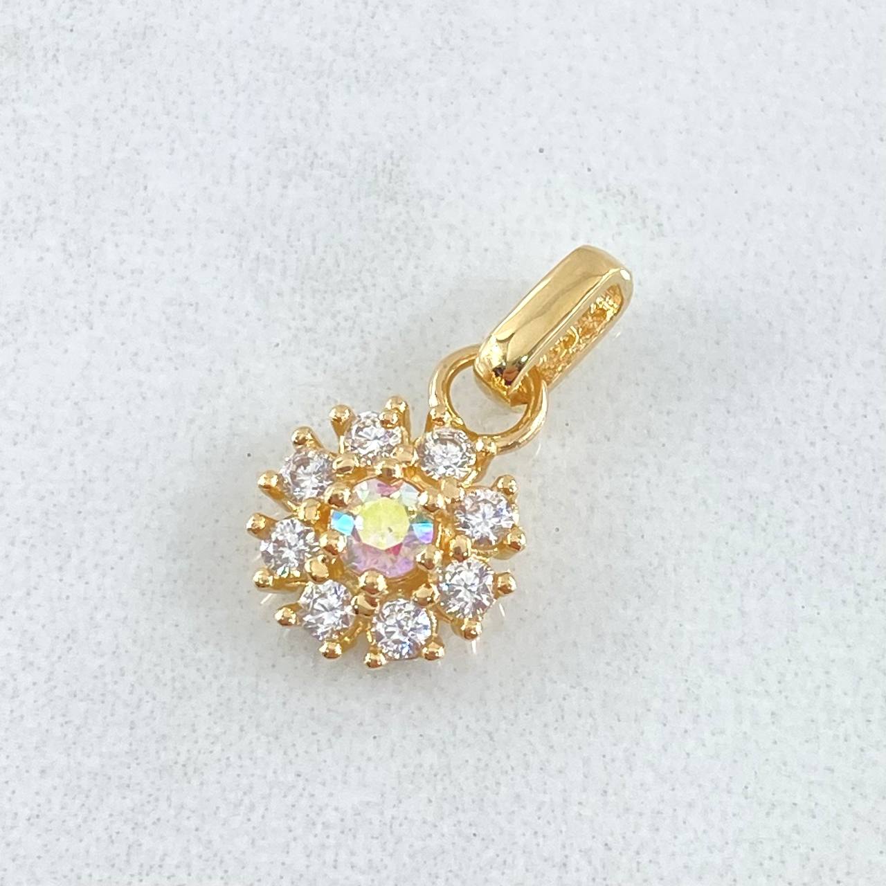 Dije Flor del Sol 1.75gr / 1.8cm / Nac.Esp. Oro 18K ©