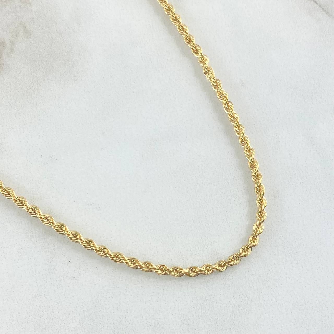 Rope Chain 1.2gr / 17.7in / +3 18K Gold ©