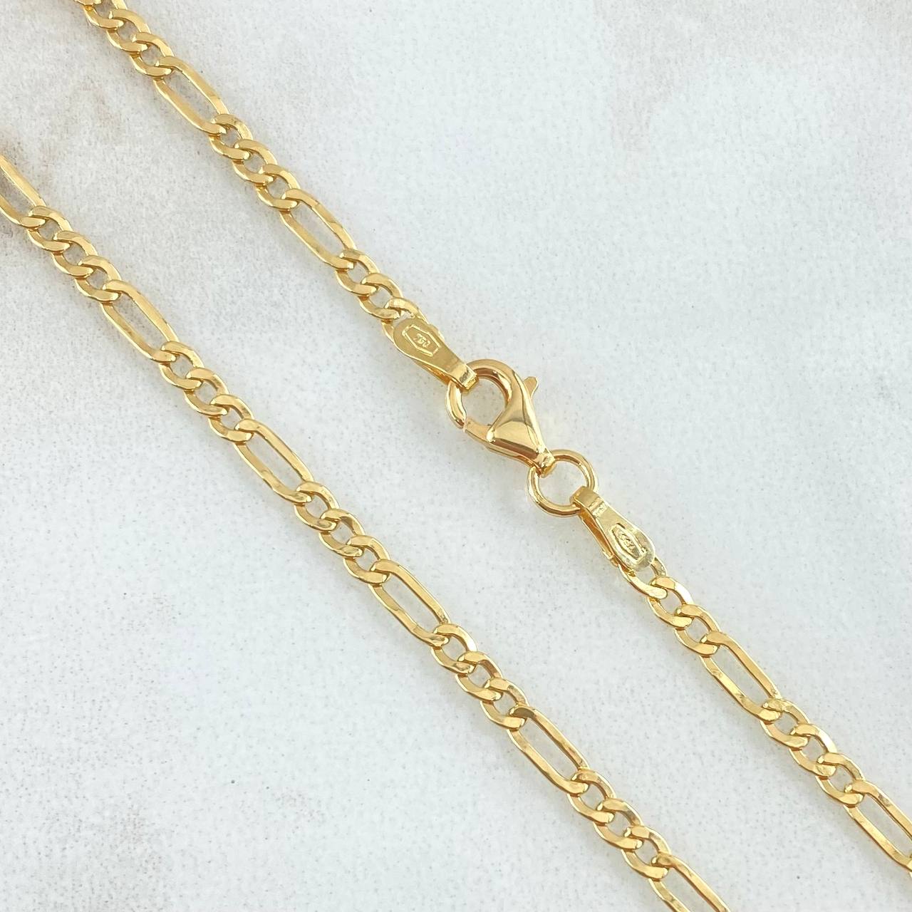 Figaro Chain 3.25gr / 23.6in / +0 18K Gold ©