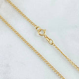 Cadena Cubana 1.4gr / 45cm / +1 Oro 18K