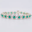 Square Tennis Bracelet 20g / 7 in / 7.7mm Silver 925