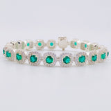 Square Tennis Bracelet 20g / 7 in / 7.7mm Silver 925