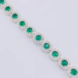 Square Tennis Bracelet 20g / 7 in / 7.7mm Silver 925