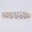 Square Tennis Bracelet 22.15g / 7 3/4 in / 7.7mm Silver 925