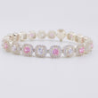 Tennis Bracelet Square 20.45g / 7 1/4 in / 7.7mm Silver 925