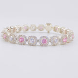 Tennis Bracelet Square 20.45g / 7 1/4 in / 7.7mm Silver 925