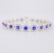 Square Tennis Bracelet 20.95g / 7 1/4 in / 7.6mm Silver 925