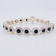 Square Tennis Bracelet 20g / 7 in / 7.7mm Silver 925