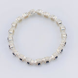 Square Tennis Bracelet 20g / 7 in / 7.7mm Silver 925