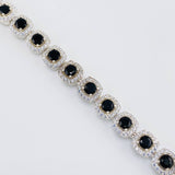 Square Tennis Bracelet 20g / 7 in / 7.7mm Silver 925