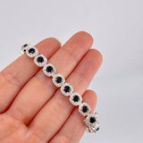 Square Tennis Bracelet 20g / 7 in / 7.7mm Silver 925