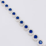Square Tennis Bracelet 22.65g / 8 1/4 in / 7.7mm Silver 925