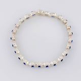 Square Tennis Bracelet 22.65g / 8 1/4 in / 7.7mm Silver 925