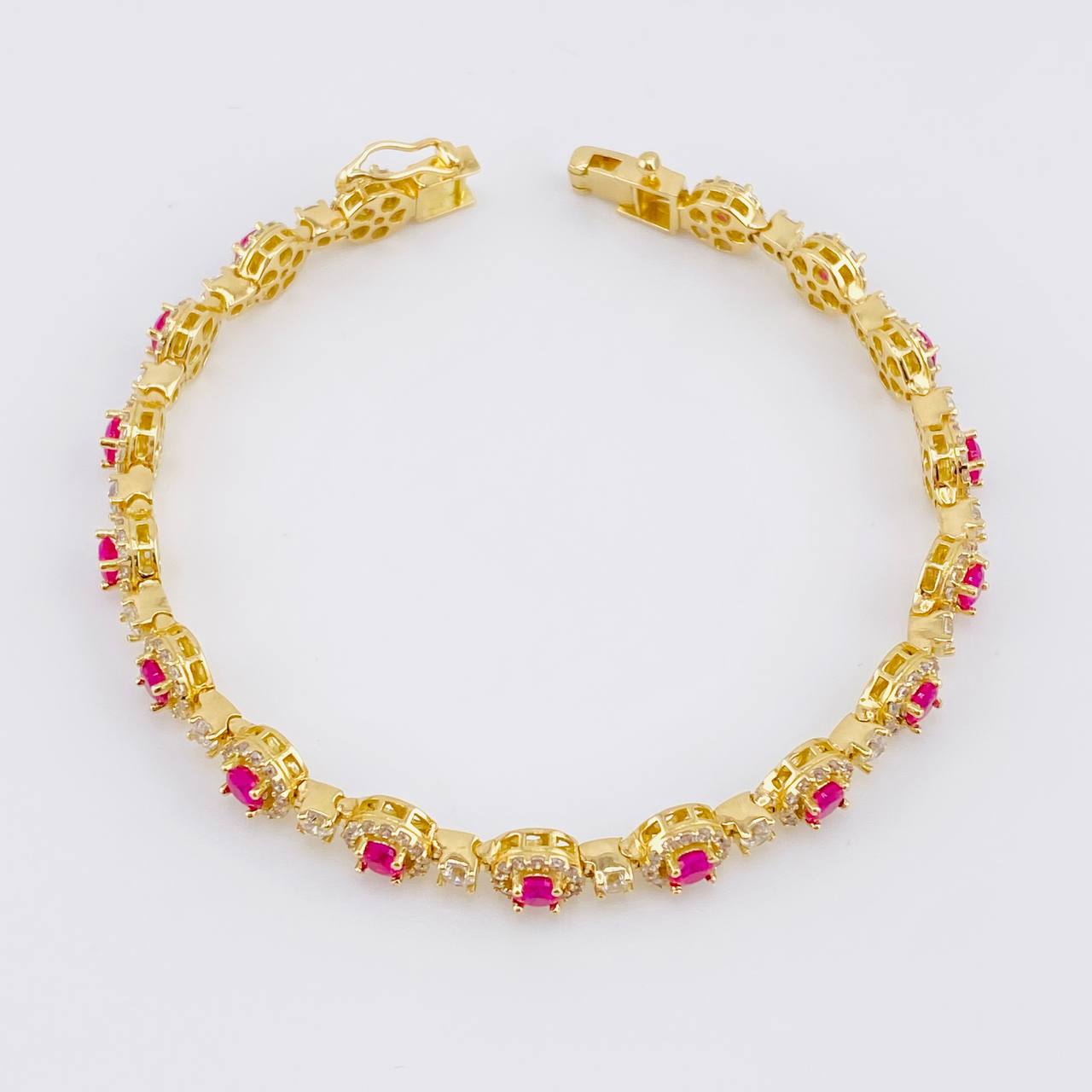 Pulso Tennis 17.8g / 7 1/4 in / 6.5mm Oro Amarillo 18K