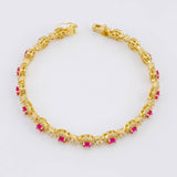 Pulso Tennis 17.8g / 7 1/4 in / 6.5mm Oro Amarillo 18K