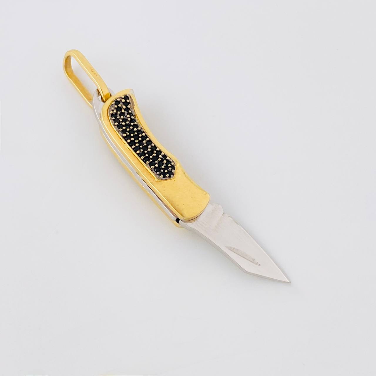 Pendant Razor 7.95g / 1 1/2 in Two-Tone Yellow White Gold 18K