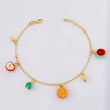 Bracelet Tropical 4.75g / 8 1/4 in / 1.8mm Silver Vermeil 925