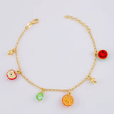 Tropical Bracelet 4.8g / 8 1/2 in / 1.9mm Vermeil Silver 925