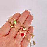 Tropical Bracelet 4.8g / 8 1/2 in / 1.9mm Vermeil Silver 925