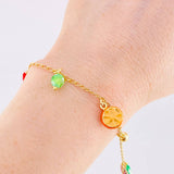 Tropical Bracelet 4.8g / 8 1/2 in / 1.9mm Vermeil Silver 925