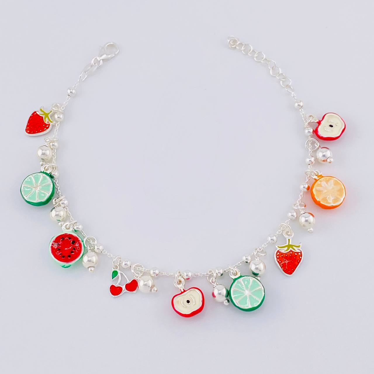 Tropical Bracelet 10.65g / 8 1/2 in / 1.1mm Silver 925