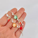Tropical Bracelet 10.65g / 8 1/2 in / 1.1mm Silver 925