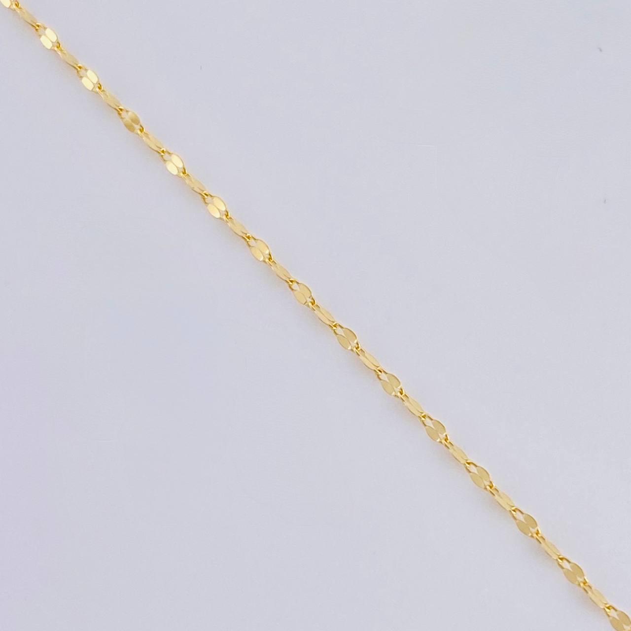 Cadena Flor Espejo 0.95g / 20 in / 1.3mm Oro Amarillo 18K
