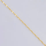 Cadena Flor Espejo 0.95g / 20 in / 1.3mm Oro Amarillo 18K