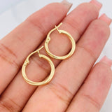 Candongas Mary 1.1g / 3/4 in Oro Amarillo 18K