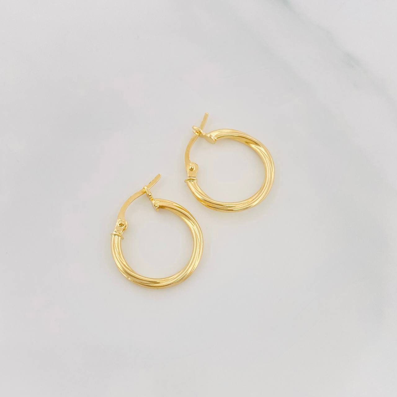 Candongas Mary 1.1g / 3/4 in Oro Amarillo 18K