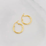 Candongas Mary 1.1g / 3/4 in Oro Amarillo 18K