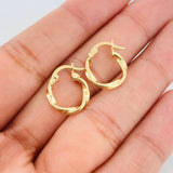 Candongas Bridget 1.15g / 1/2 in Oro Amarillo 18K