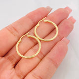 Candongas Mary 1.45g / 3/4 in Oro Amarillo 18K