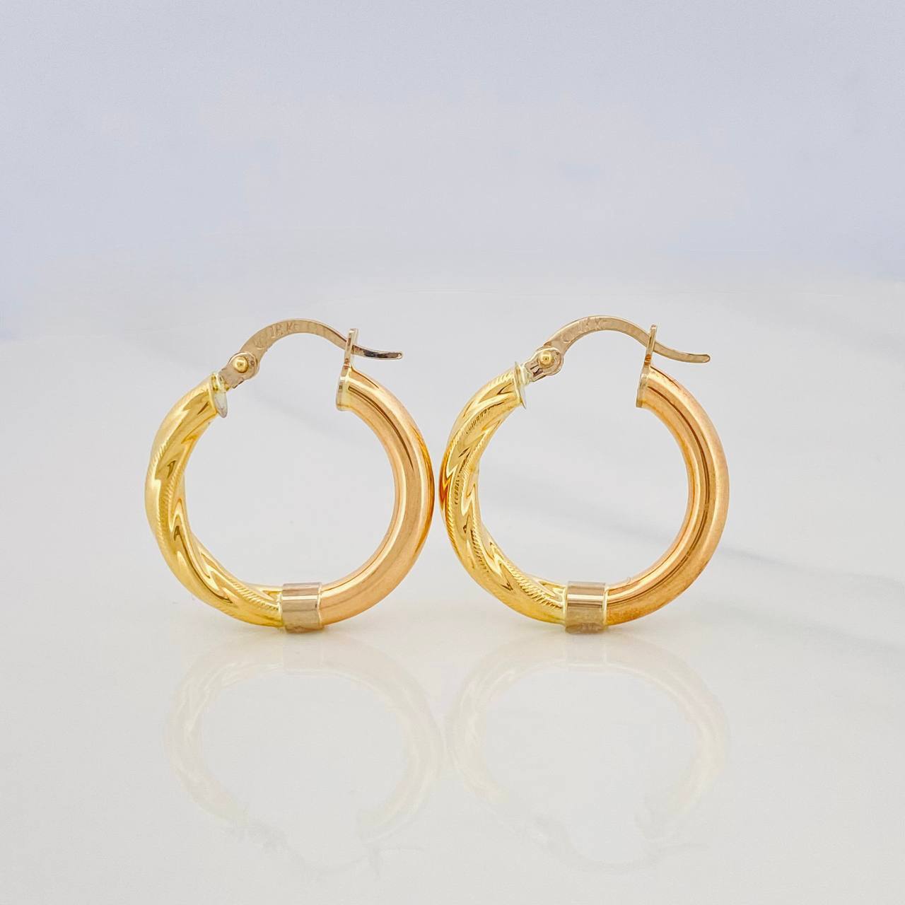 Candongas Lady 2.55g / 3/4 in Tres Oros 18K