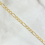 Cadena Figaro 6.45gr / 23 1/2 in / 3.2mm Oro Amarillo +1 18K