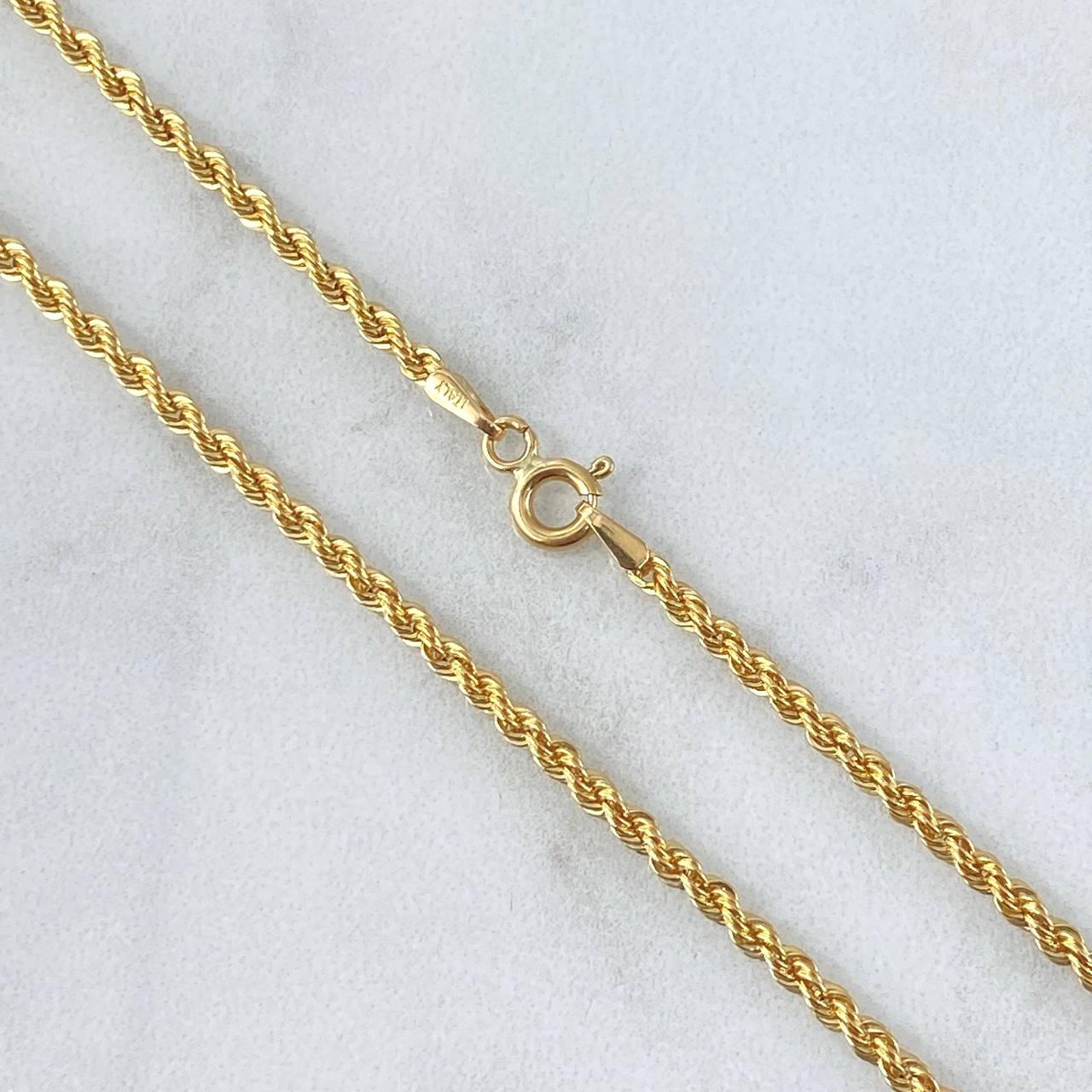 Cadena Lazo 2.75gr / 18 in / 2.14mm Oro Amarillo +3 18K !